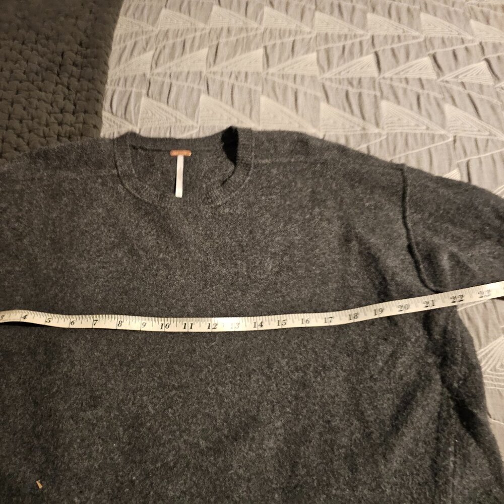 Free People Luna Sweater-Charcoal Grey xs - Picture 5 of 11